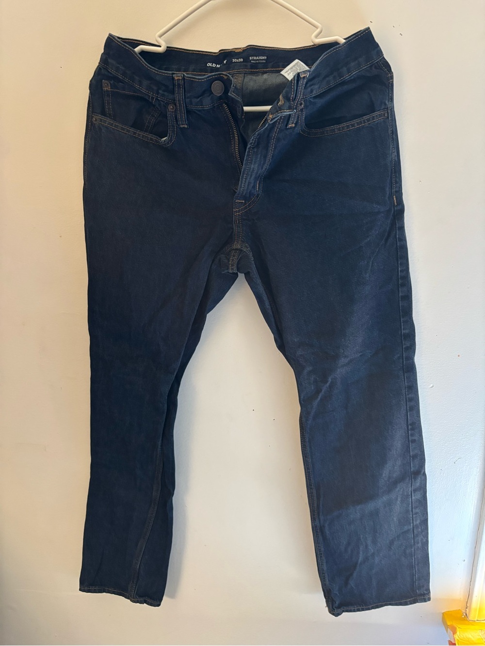 Old Navy Men's Dark Indigo Slim Straight Jeans